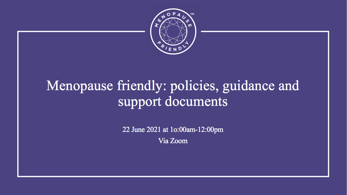 Menopause friendly - policies 2206