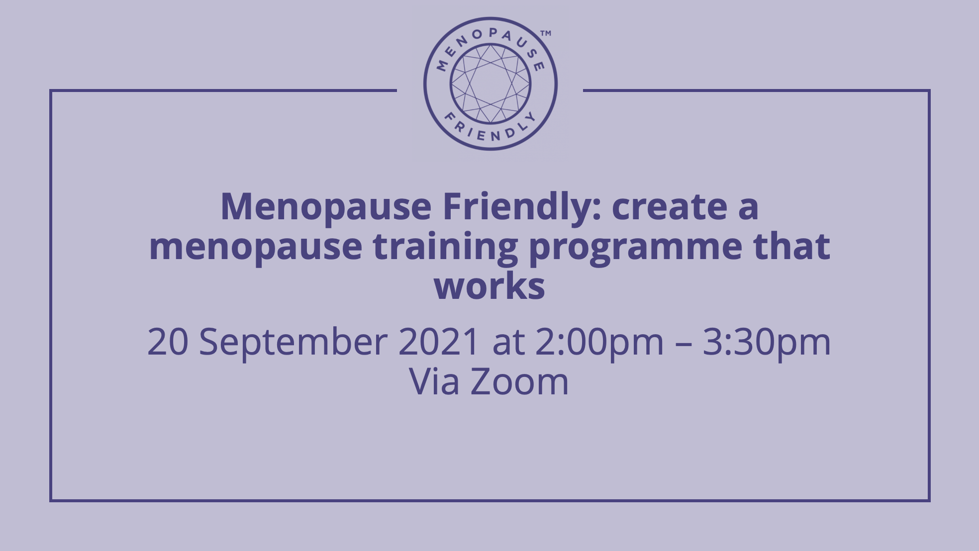 Menopause Friendly Training