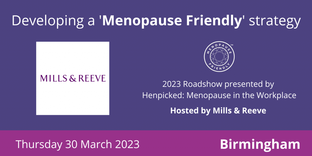 'Menopause Friendly' strategy M&R, Birmingham