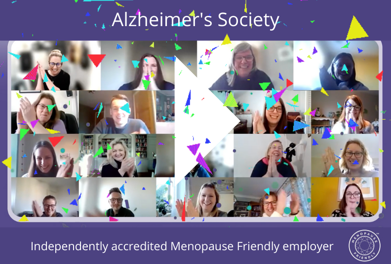 menopause friendly, Alzheimer's Society